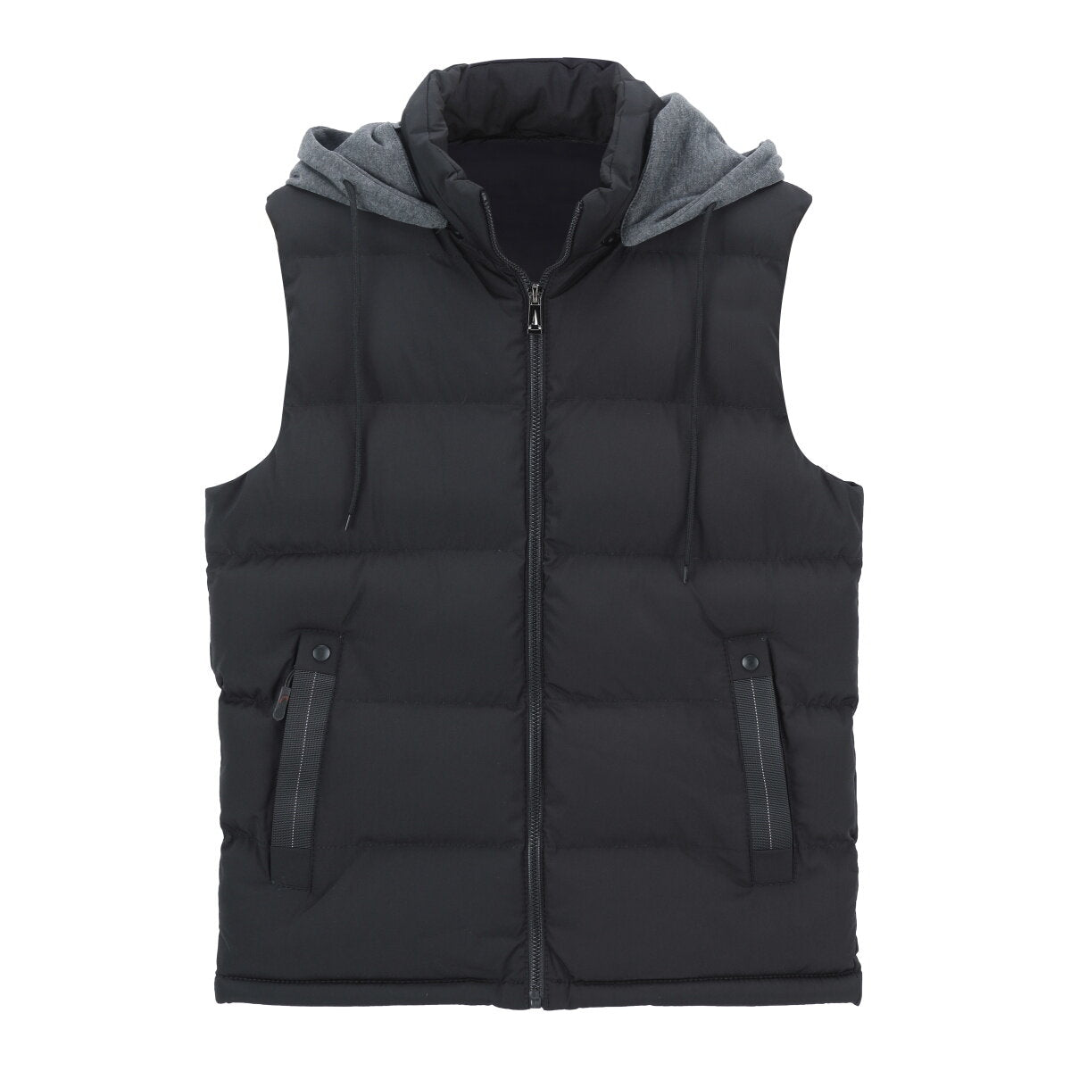 Youthup Mens Padded Puffer Removable Hooded Vest Outdoor Waistcoat