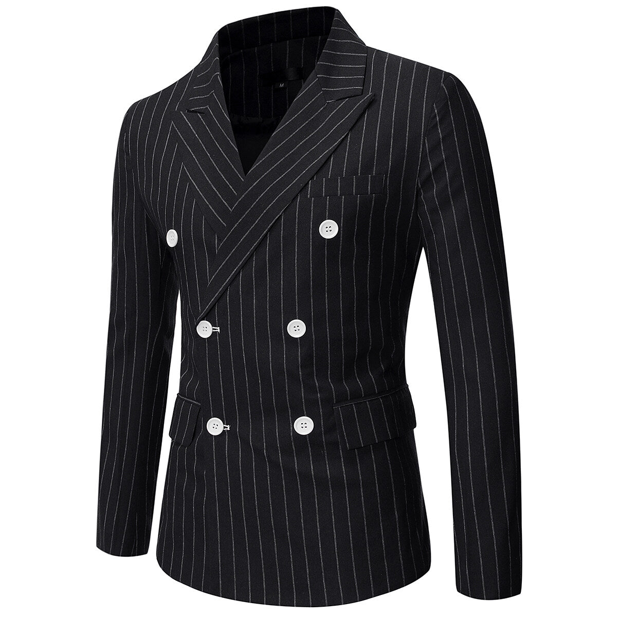 Youthup Mens Stripe Slim Fit Wedding Business Blazer
