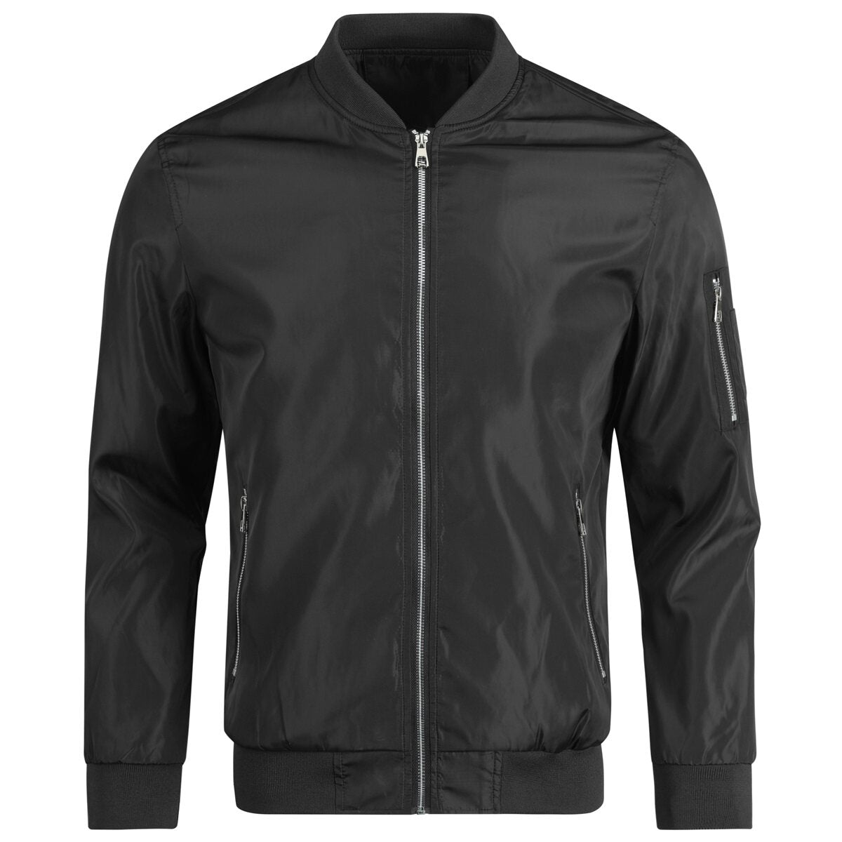 YOUTHUP Mens  Lightweight Casual Summer Sports Baseball Collar Bomber Jackets
