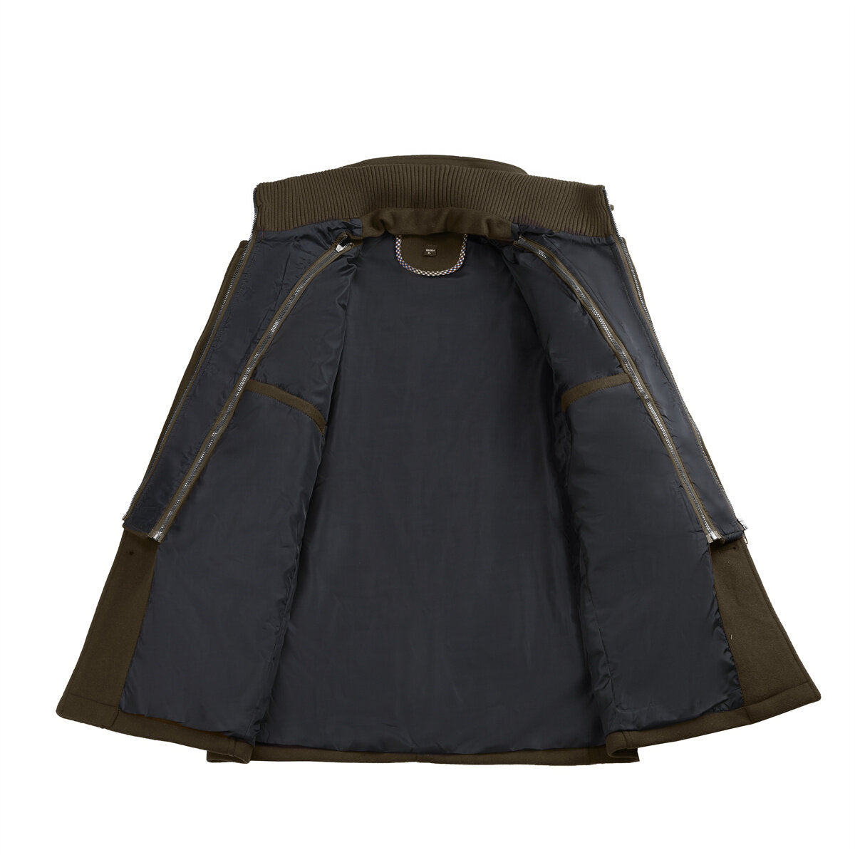 Youthup Mens Double Collar Pocket Pea Coat