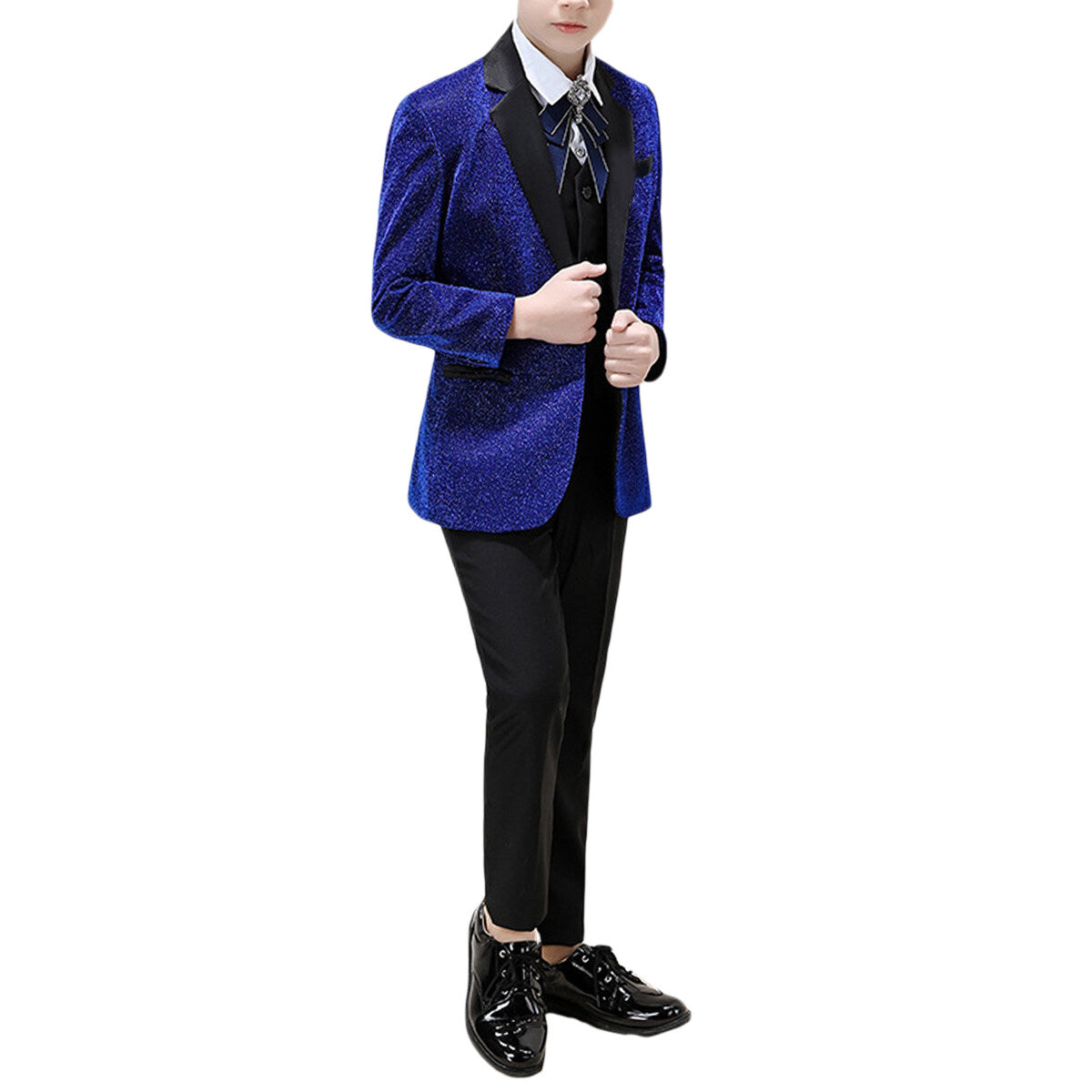 Youthup Boys Slim Fit 3Pcs Set Wedding Party Evening Suit