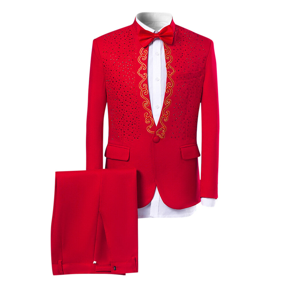 Youthup Mens Slim Evening Dress Choral Performance Suit£¨Blazer+Pant£©