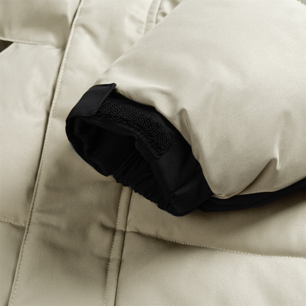 YOUTHUP Mens Winter Cotton Coat Colorblock Thick Hooded Jacket