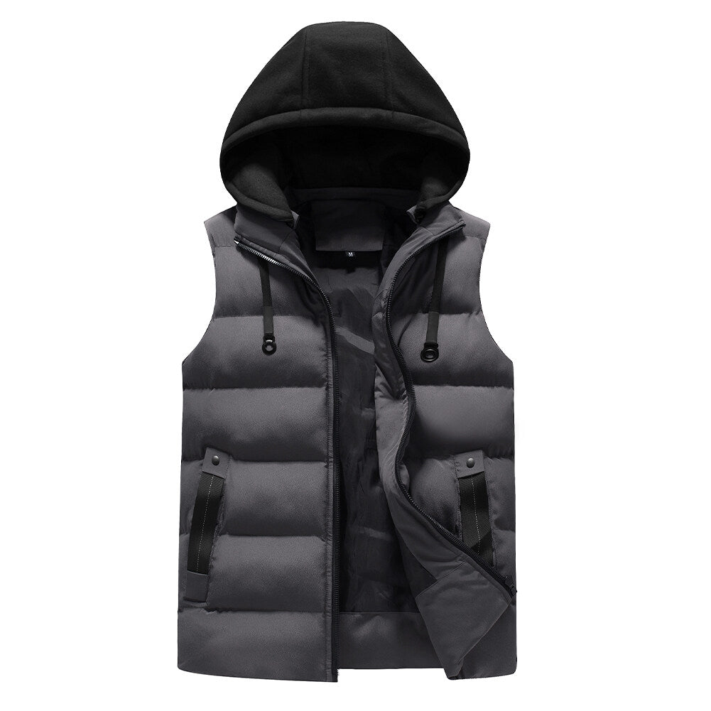 Youthup Mens Hooded Padded Puffer Vest