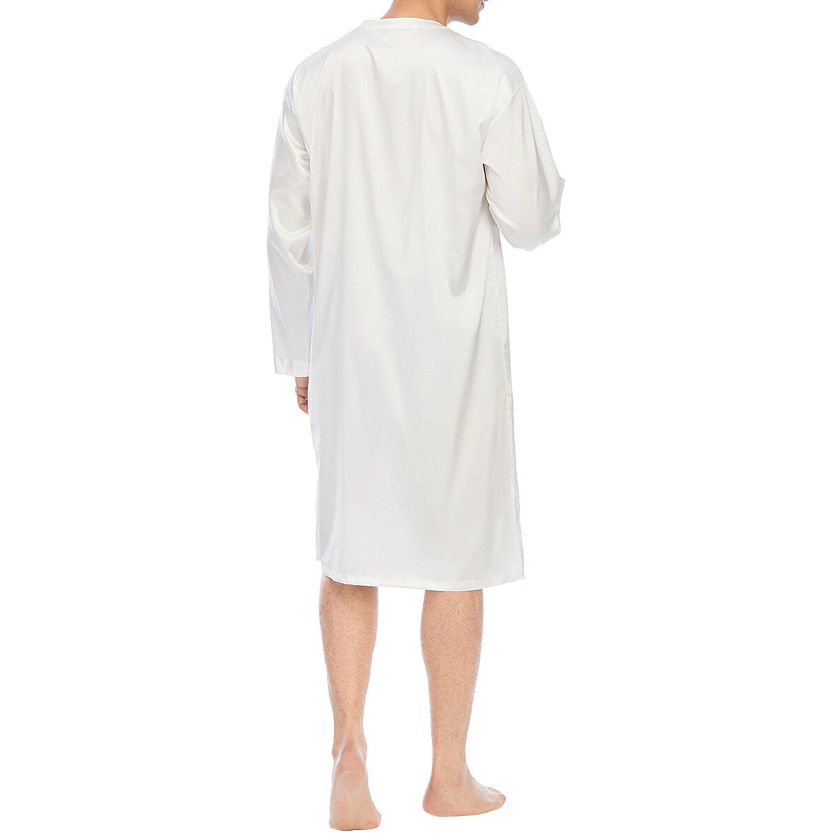 Youthup Mens Sleepwear Long Sleeves Pajamas Robe Nightdress