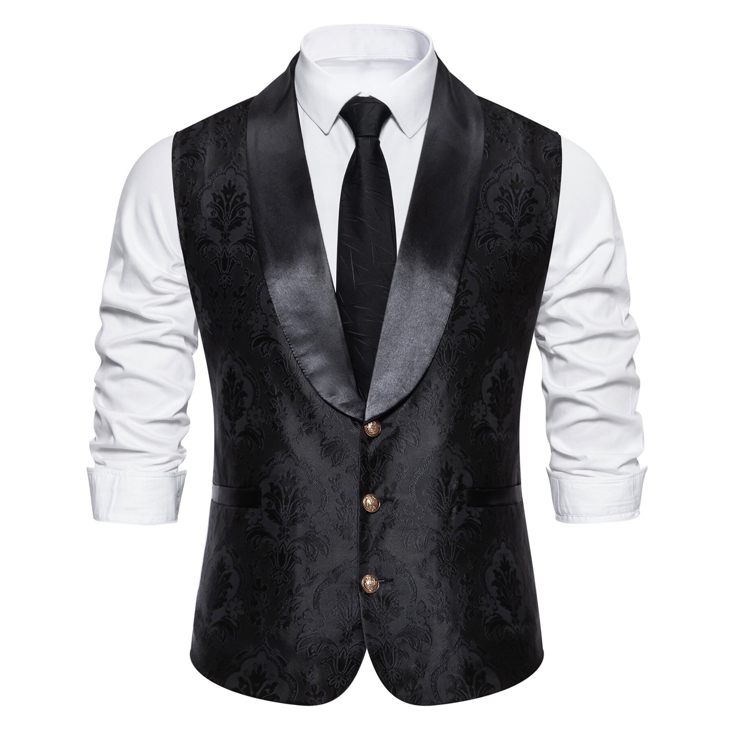 Youthup Mens Paisley Patterned Business Vest