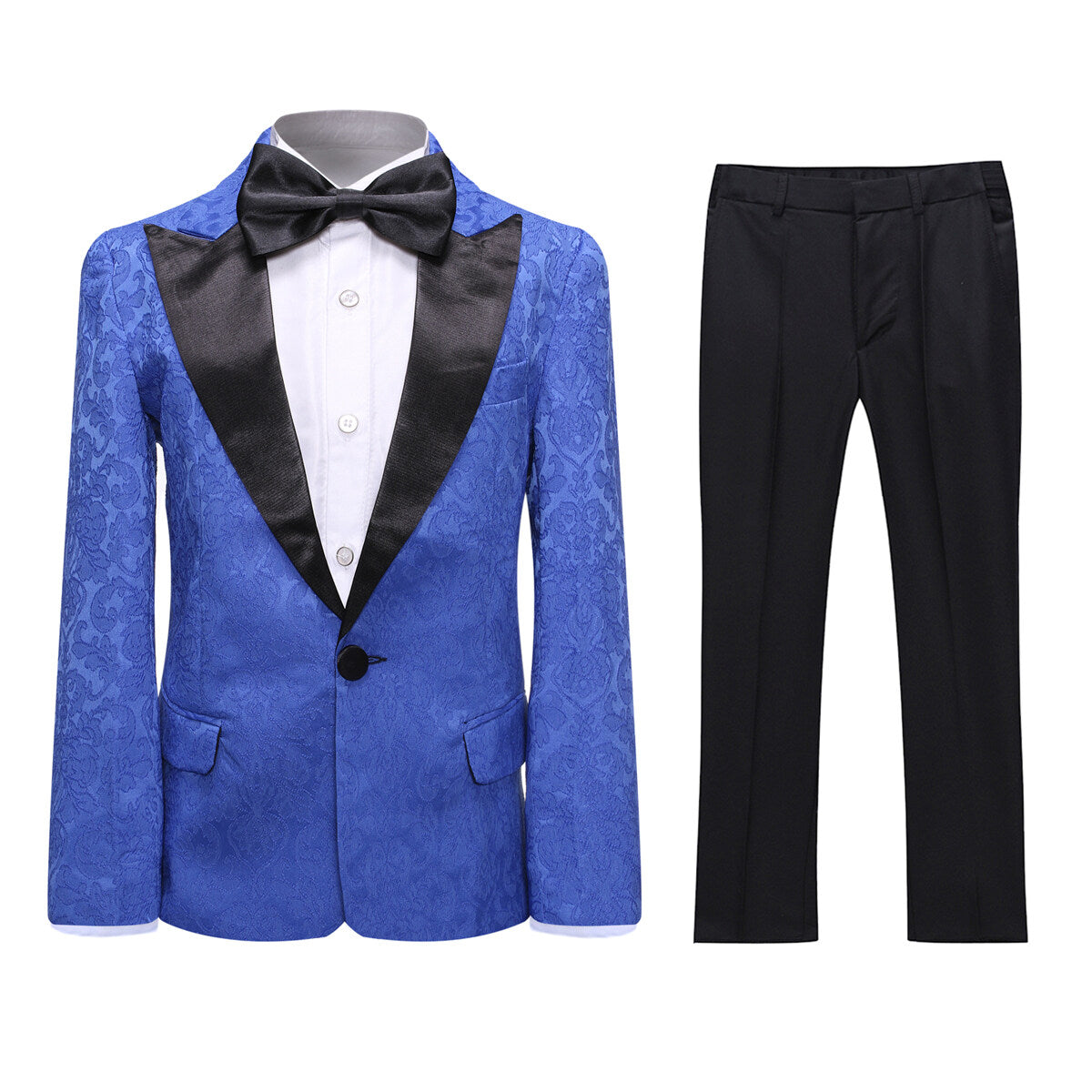 Youthup Boys Suit Jacquard 2-Piece Evening Wedding Blazer and Pants