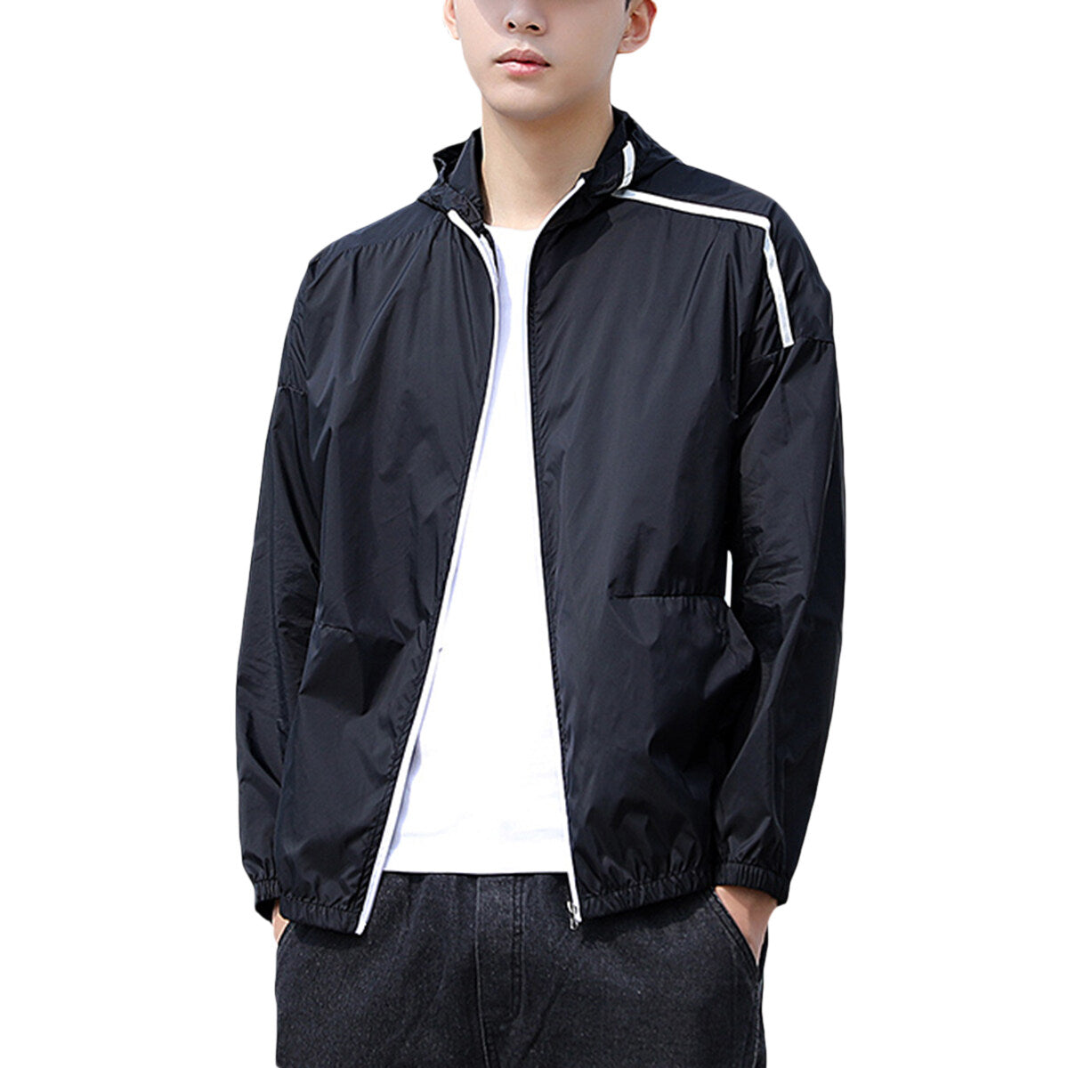 Youthup Mens Hooded Lightweight Jacket Sun-proof Clothing