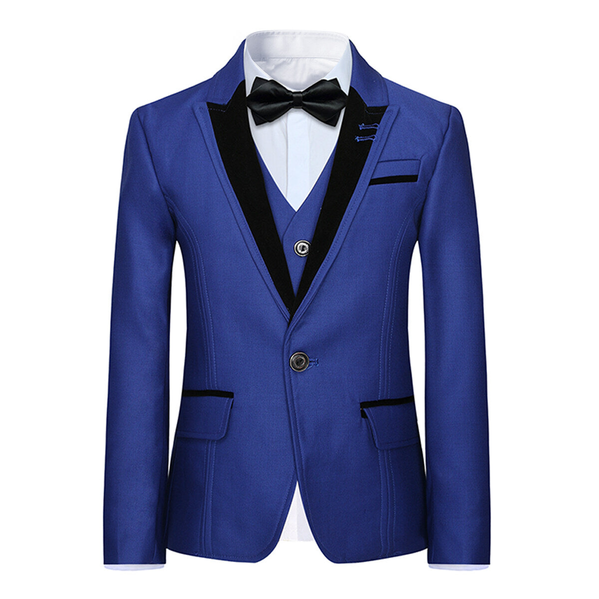 Youthup Boys 3Pce Suit Open Stitching Blazer Wedding Dinner Party Tuxedo