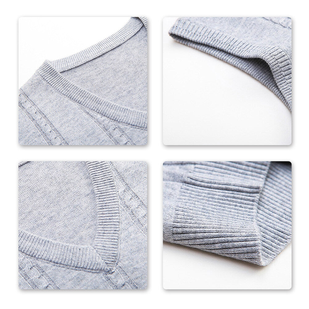 Youthup Mens Wool Blend V-Neck Pullover Sweater Vest
