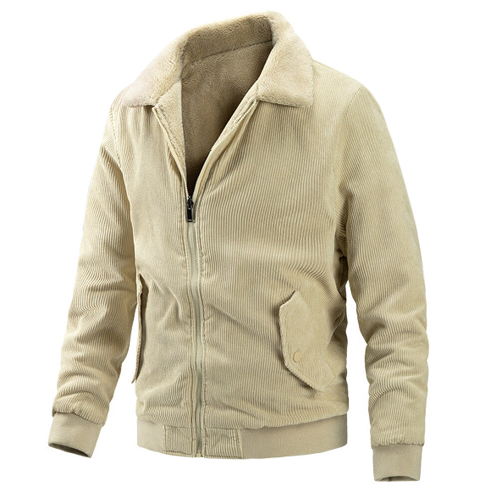 Youthup Mens Fleece Reversible Usefulness Baseball Jacket