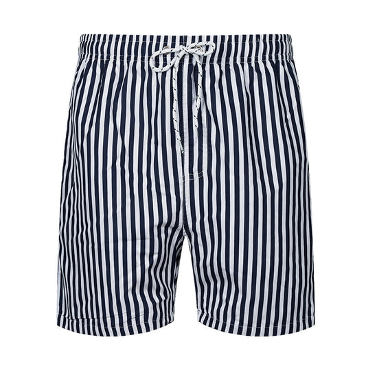 YOUTHUP Mens Summer Swim Breathable Mesh Lining Striped Beach Shorts