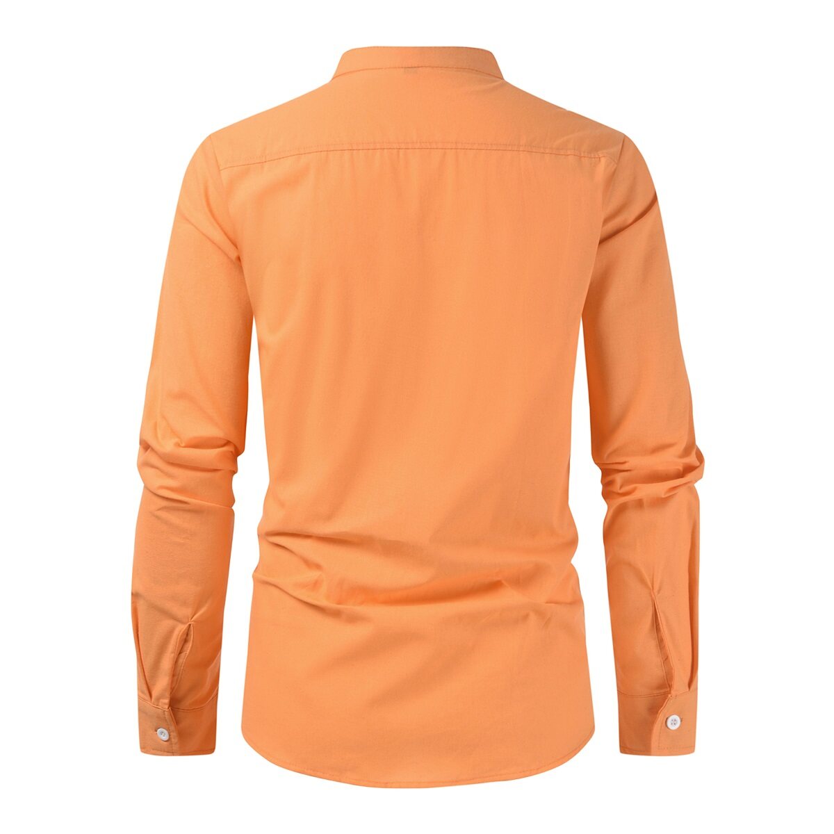 Youthup Mens Stand Collar Button Down Formal Shirt