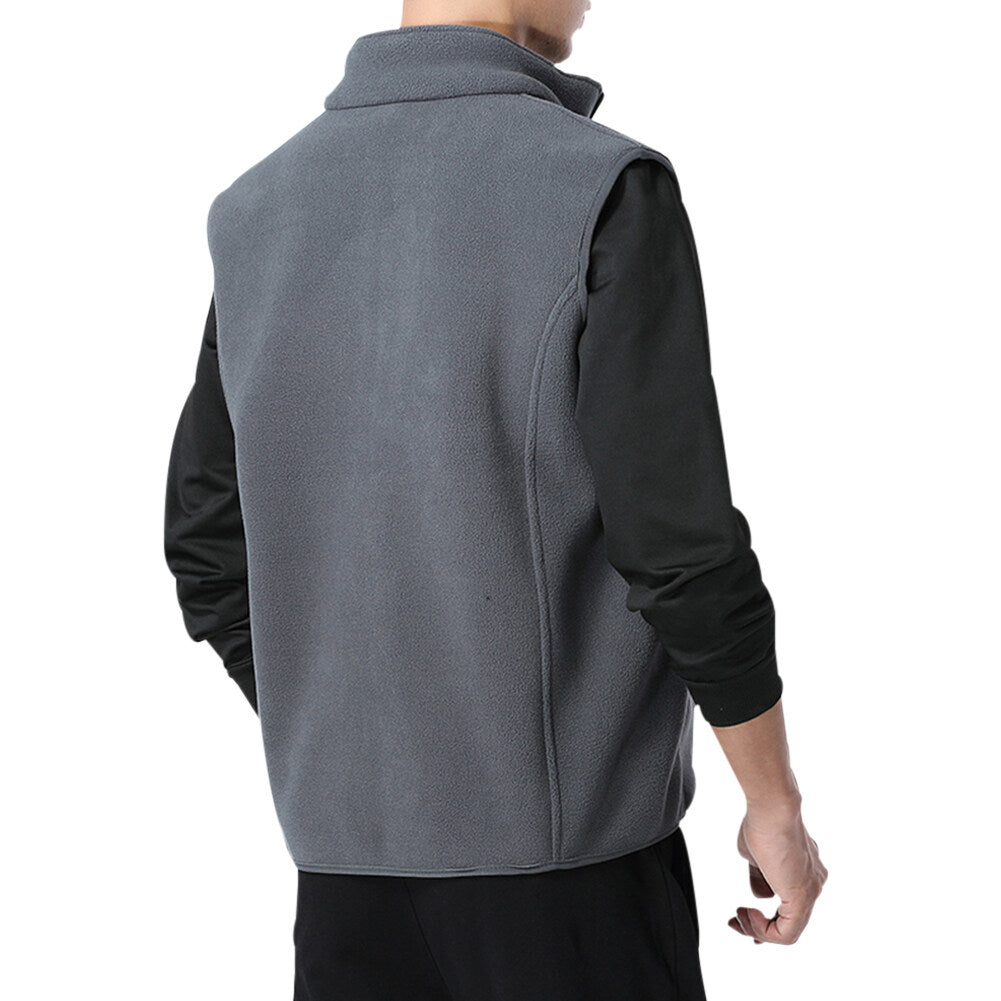 Youthup Mens Velvet Fleece Lined Full Zip Soft Padded Vest