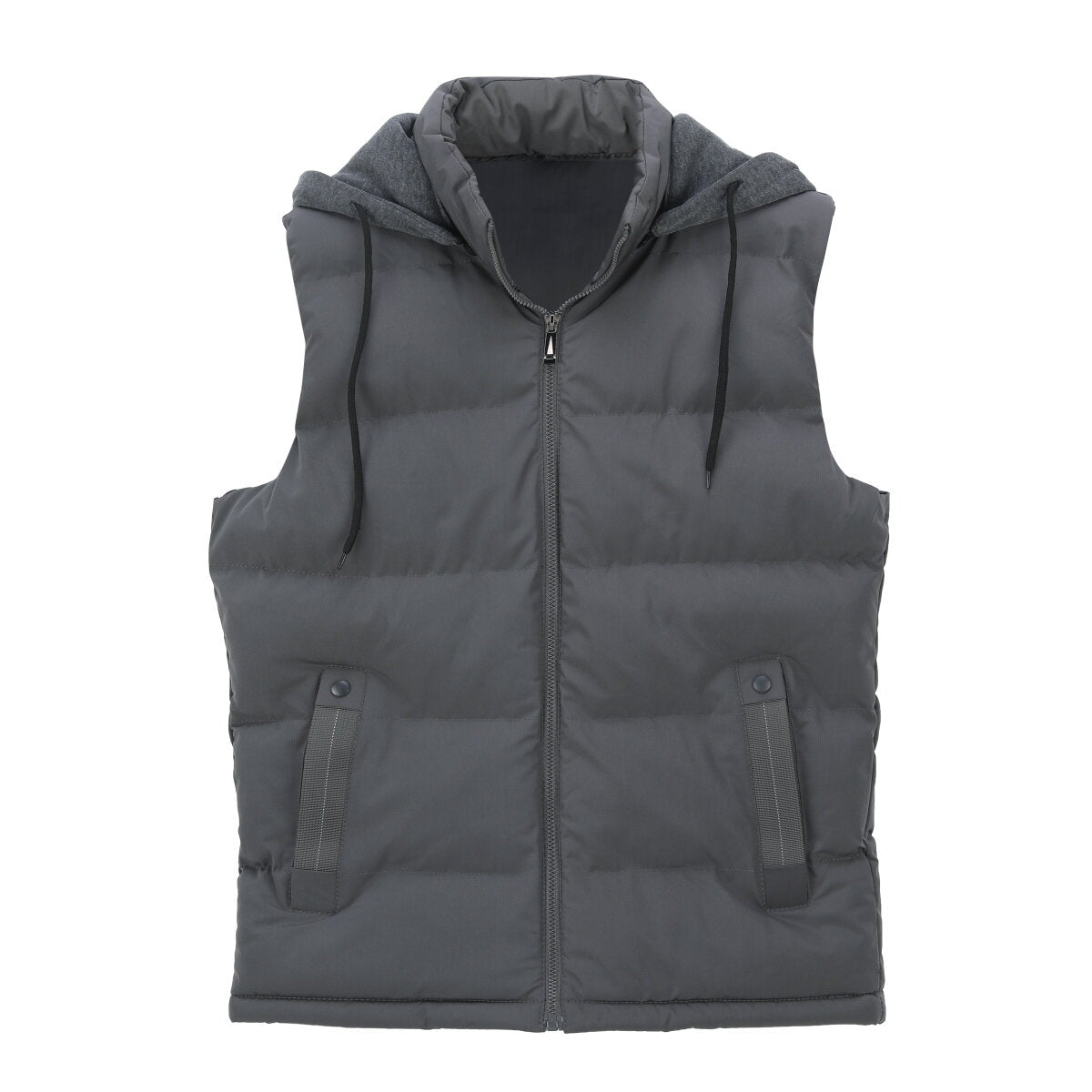 Youthup Mens Padded Puffer Removable Hooded Vest Outdoor Waistcoat