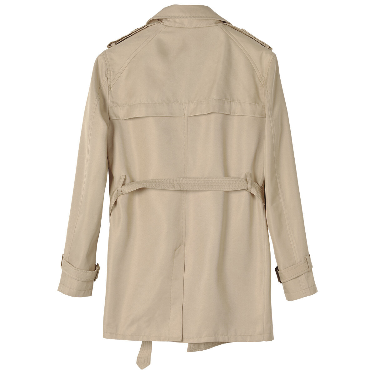 Youthup Mens Belted Windbreaker Slim Fit Trench Coat