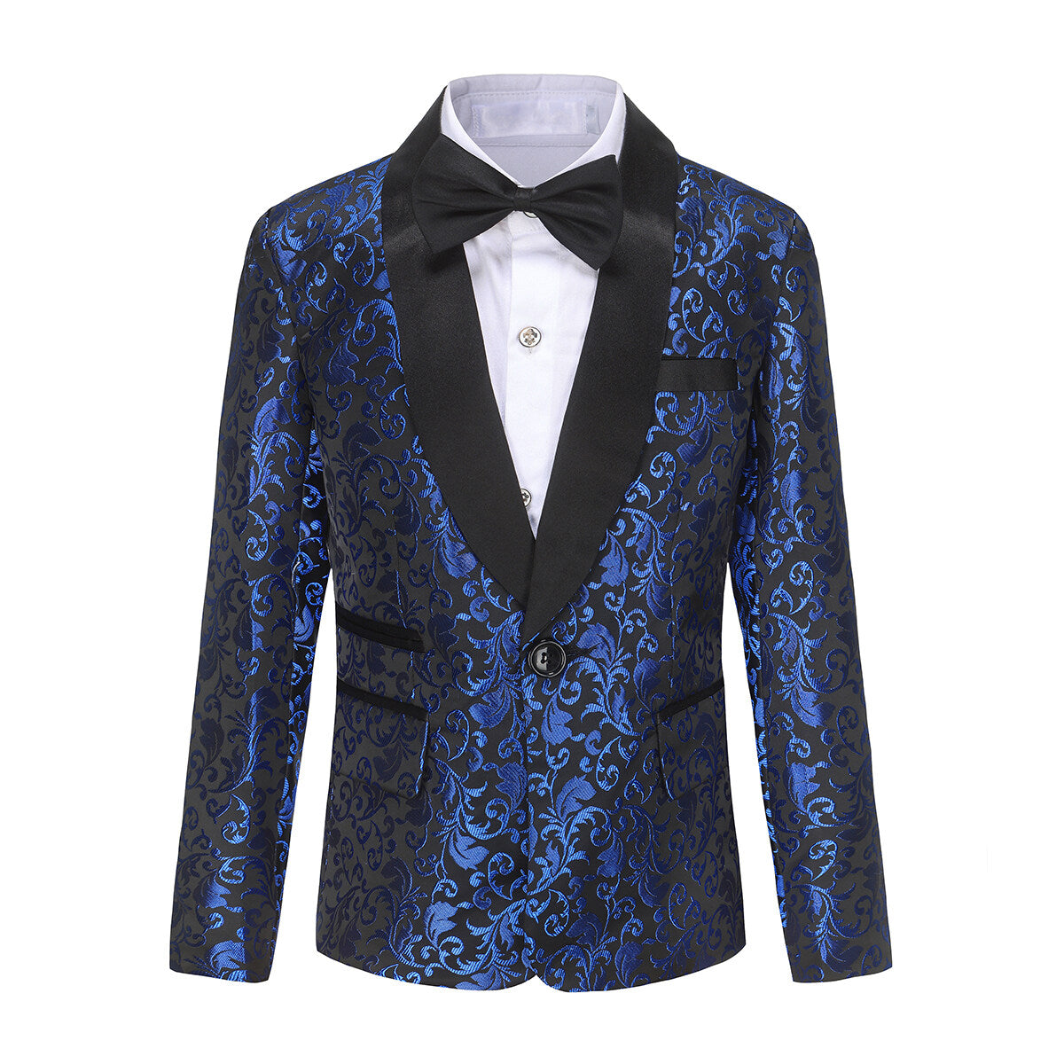 Youthup Boys Teen Suit 2Pcs Paisley Print Dress Formal Wedding Blazer and Pants