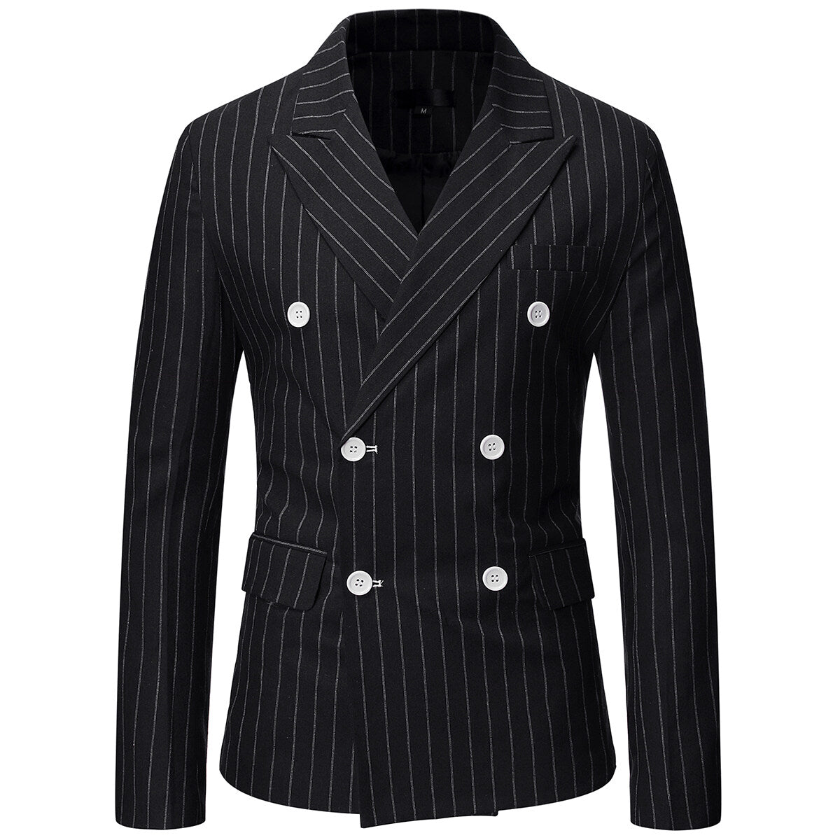 Youthup Mens Stripe Slim Fit Wedding Business Blazer