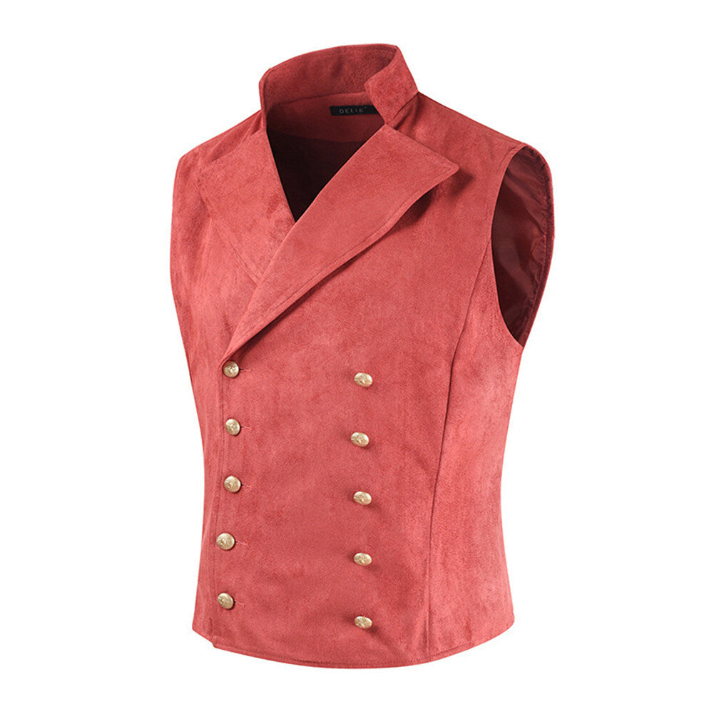 Youthup Mens Slim fit Waistcoat Velvet Denim Vest