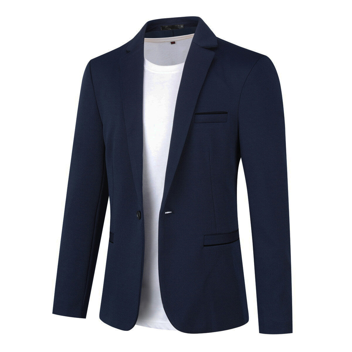 YOUTHUP Mens Slim Fit Blazer 1 Button Single Breasted Formal Business Suit Jacket