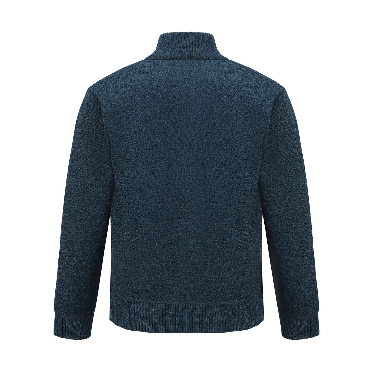 Youthup Mens Stand Collar Knitted Sweatshirt Casual Cardigan