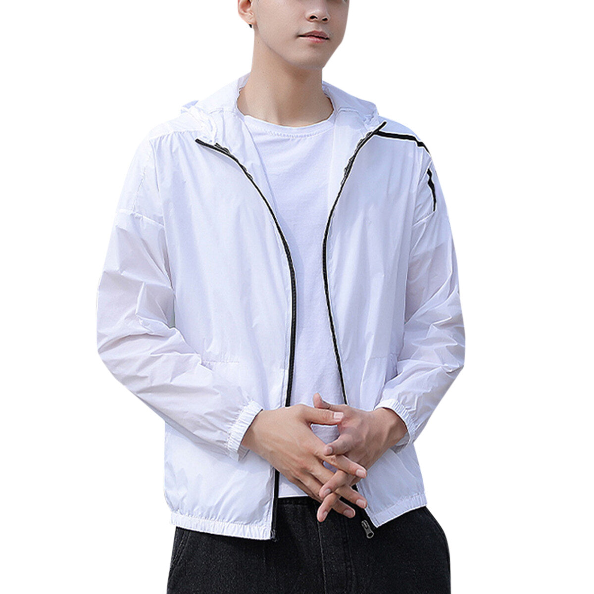 Youthup Mens Hooded Lightweight Jacket Sun-proof Clothing