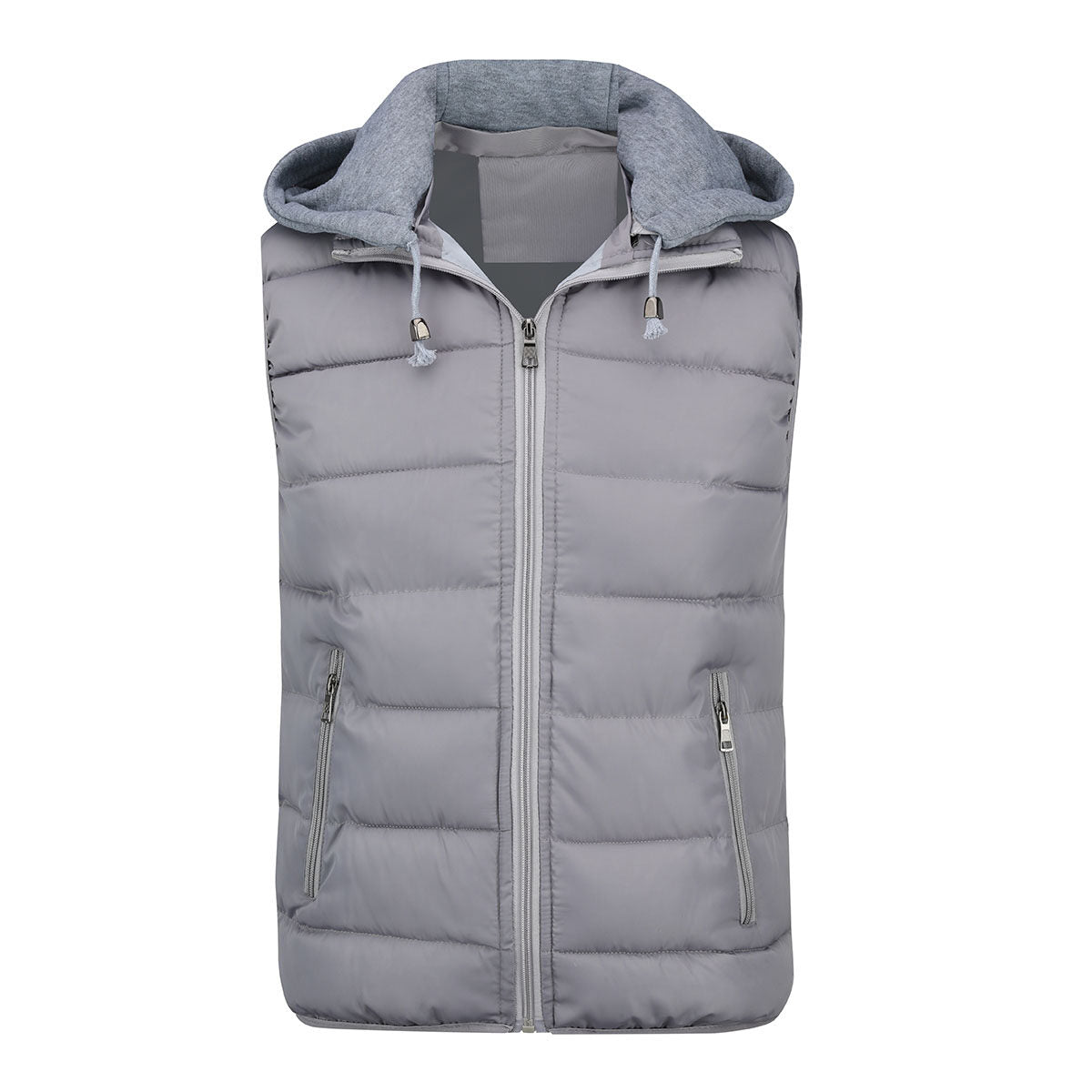 Youthup Mens Hooded Sleeveless Jacket Padded Puffer Vest