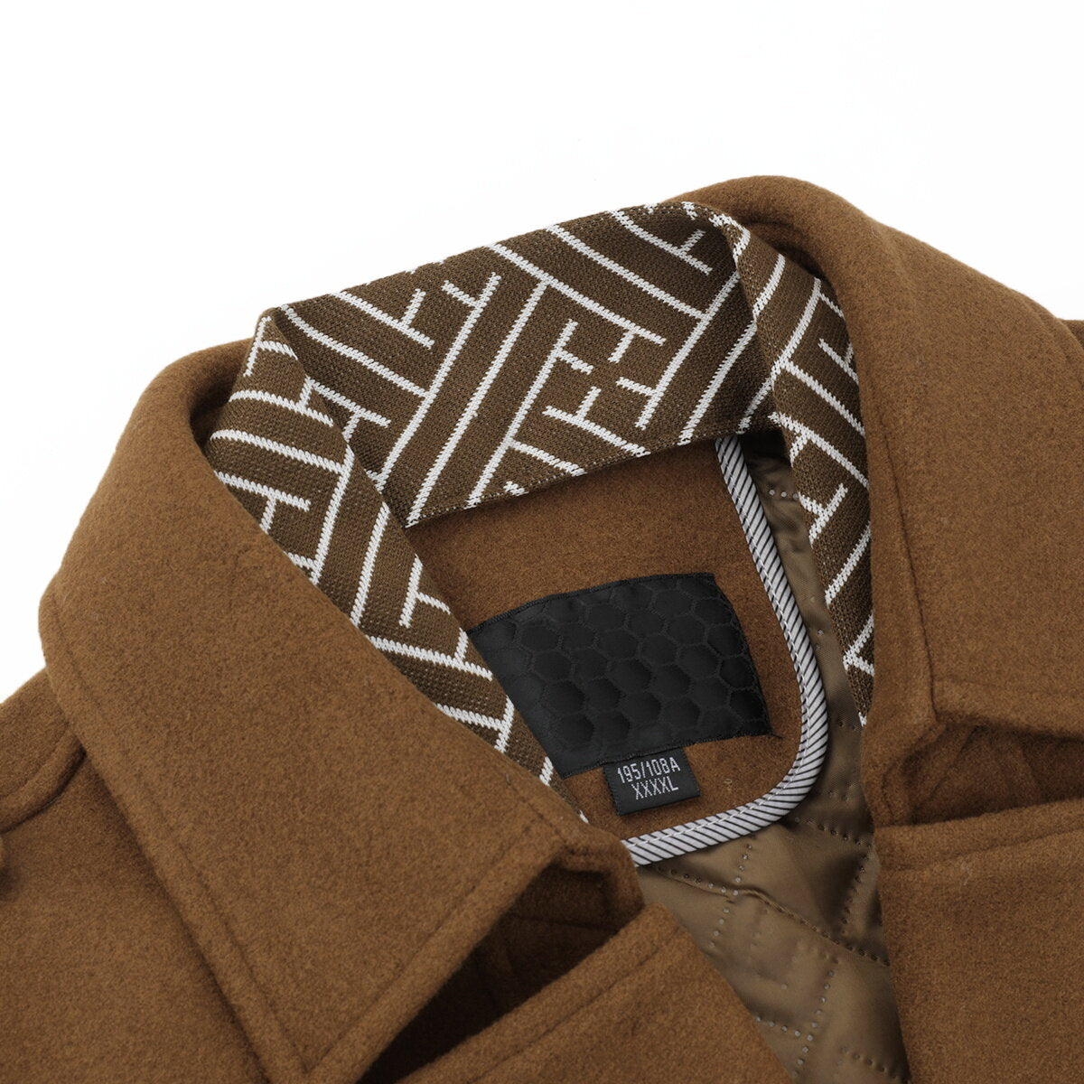 YOUTHUP Mens Thermal Wool Coat Casual Outing Lapel Jacket