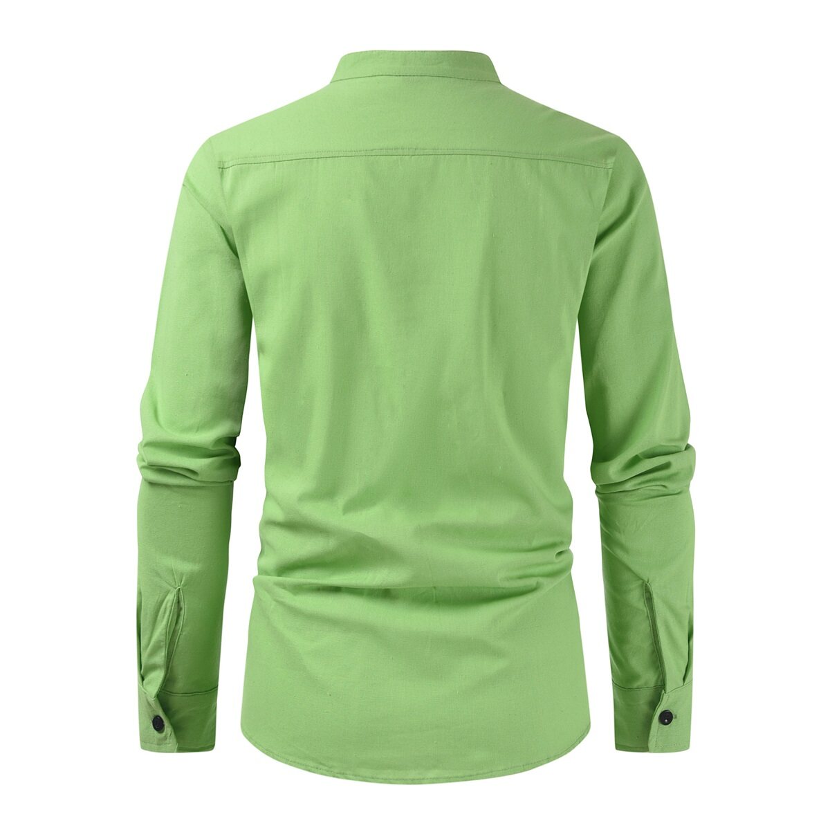 Youthup Mens Stand Collar Button Down Formal Shirt