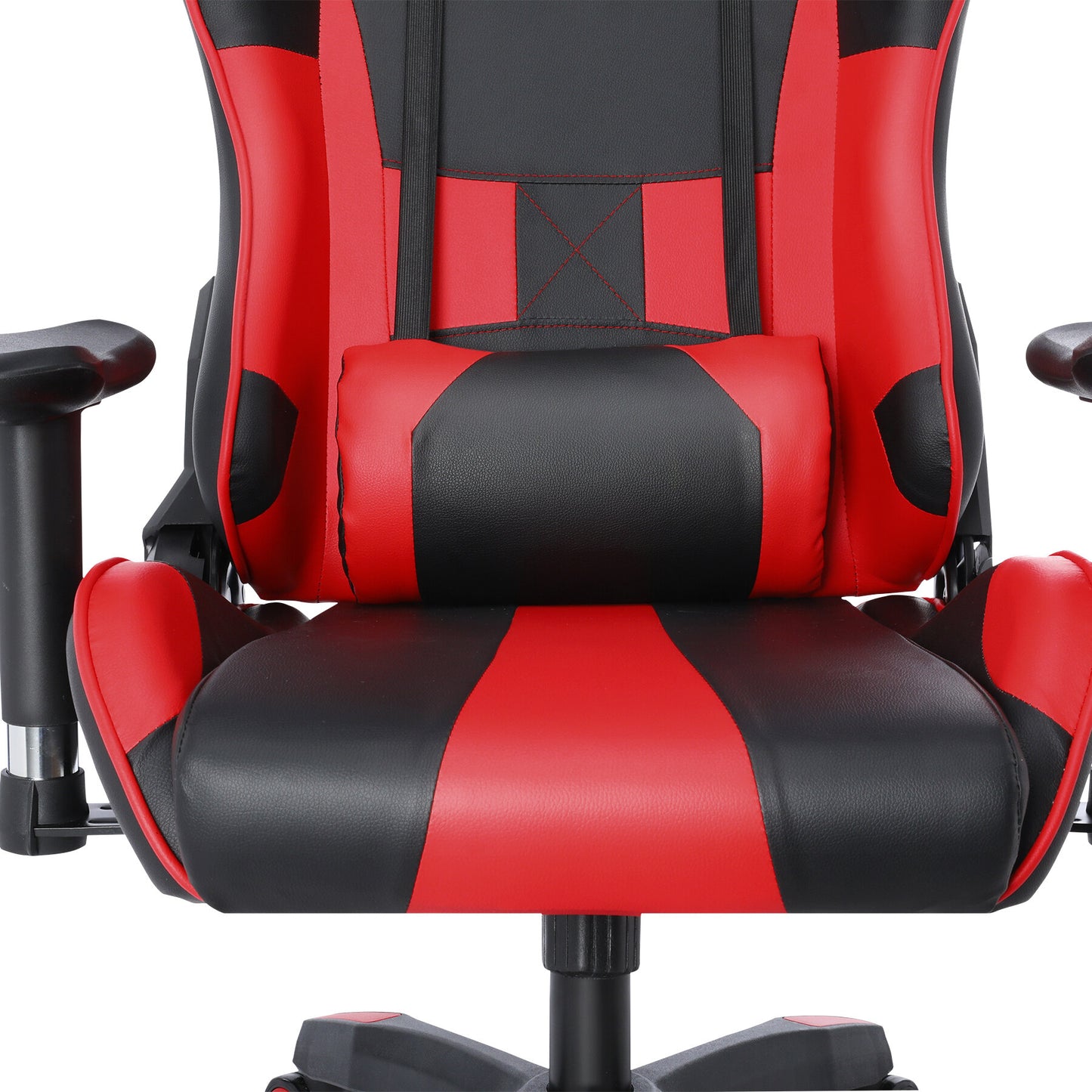 Cadeira Gamer HOMEMIYN (56x68x135 cm - Couro PU - vermelho)