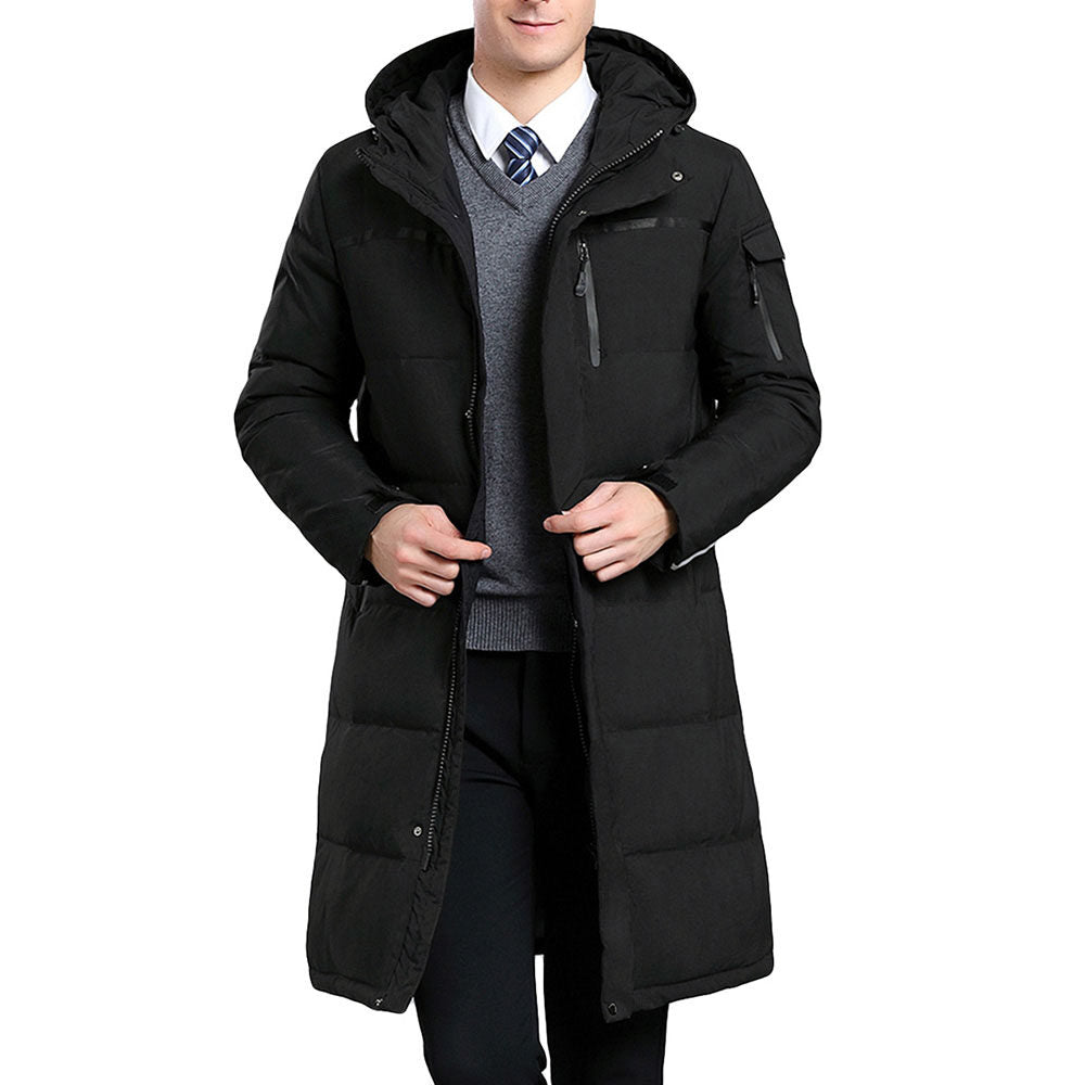 Youthup Mens Winter Puffer Jacket Thicken Warm Hooded Coat