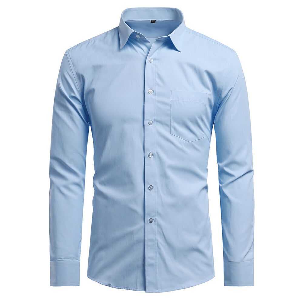 Youthup Mens Slim Business Formal Suit Shirt