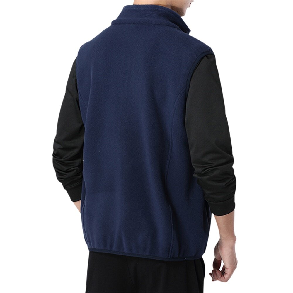 Youthup Mens Velvet Fleece Lined Full Zip Soft Padded Vest