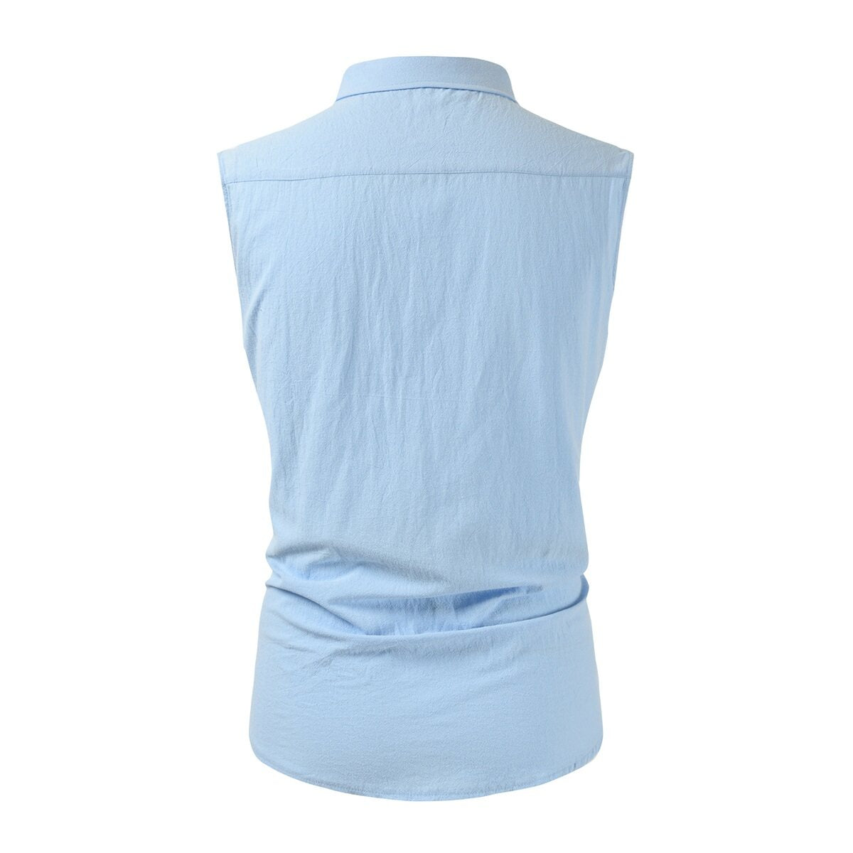 Youthup Mens Lightweight Cotton Linen Vest Sleeveless Shirt