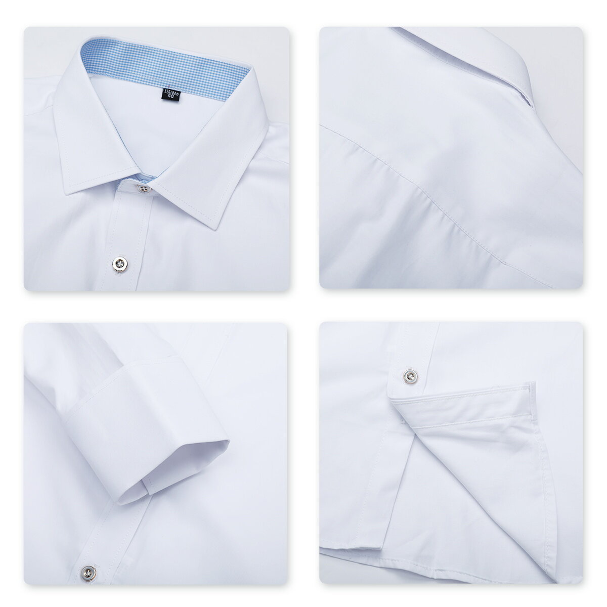 Youthup French Cuff Long Sleeve Business Shirt
