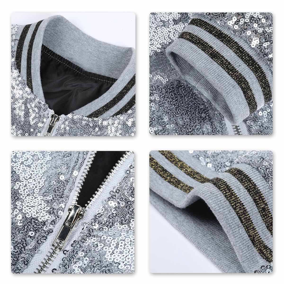 Youthup Mens Party Show Sparkle Sequins Jacket