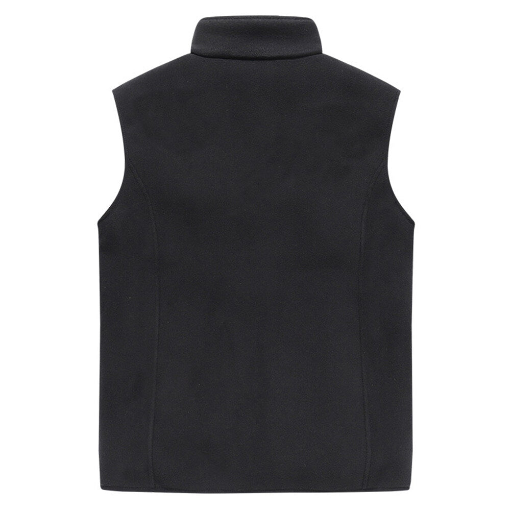 Youthup Mens Velvet Fleece Lined Full Zip Soft Padded Vest