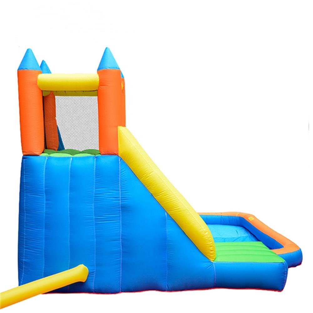 Toboggan gonflable avec piscine pour 3 Enfants Aire de jeux gonflable 400x300x250cm  Poids Portant 90KG