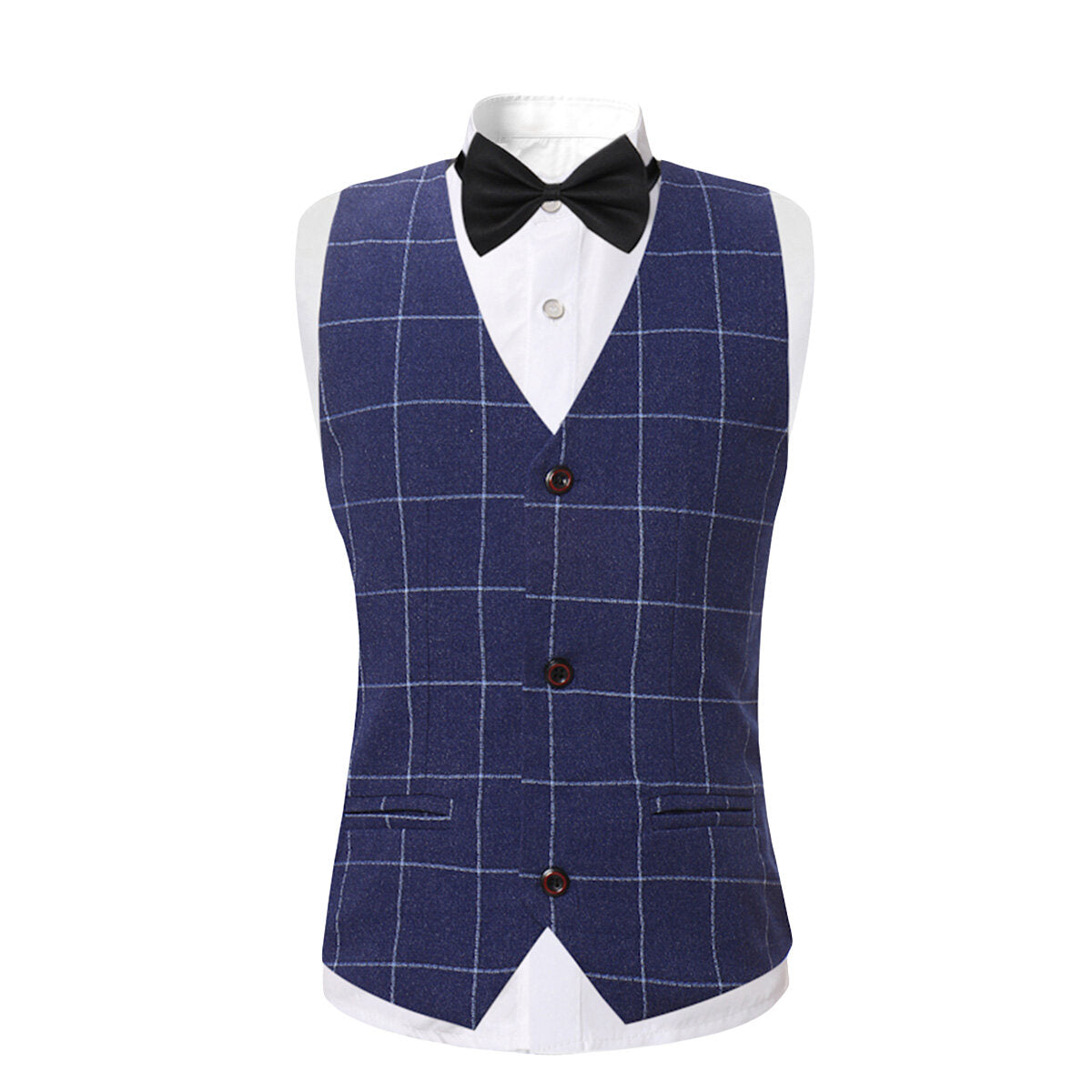 Youthup Boys 3 Piece Plaid Dress Wedding Party Suit Blazer and Vest and Pants