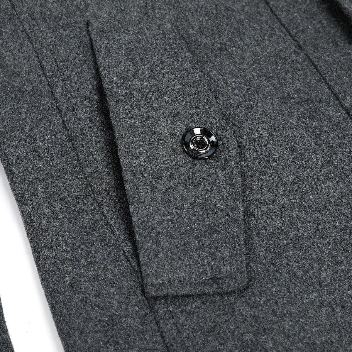 Youthup Mens Military Wool Coats Thin Fit Winter Trench Peacoat