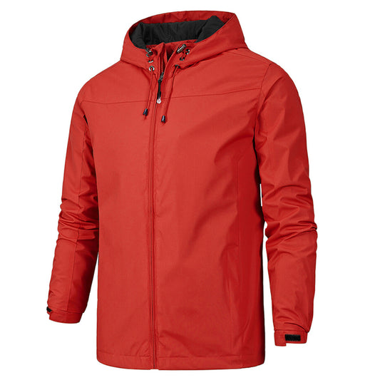 YOUTHUP Mens Outdoor Sports Hooded Windproof Jacket Waterproof Lightweight Rain Coat