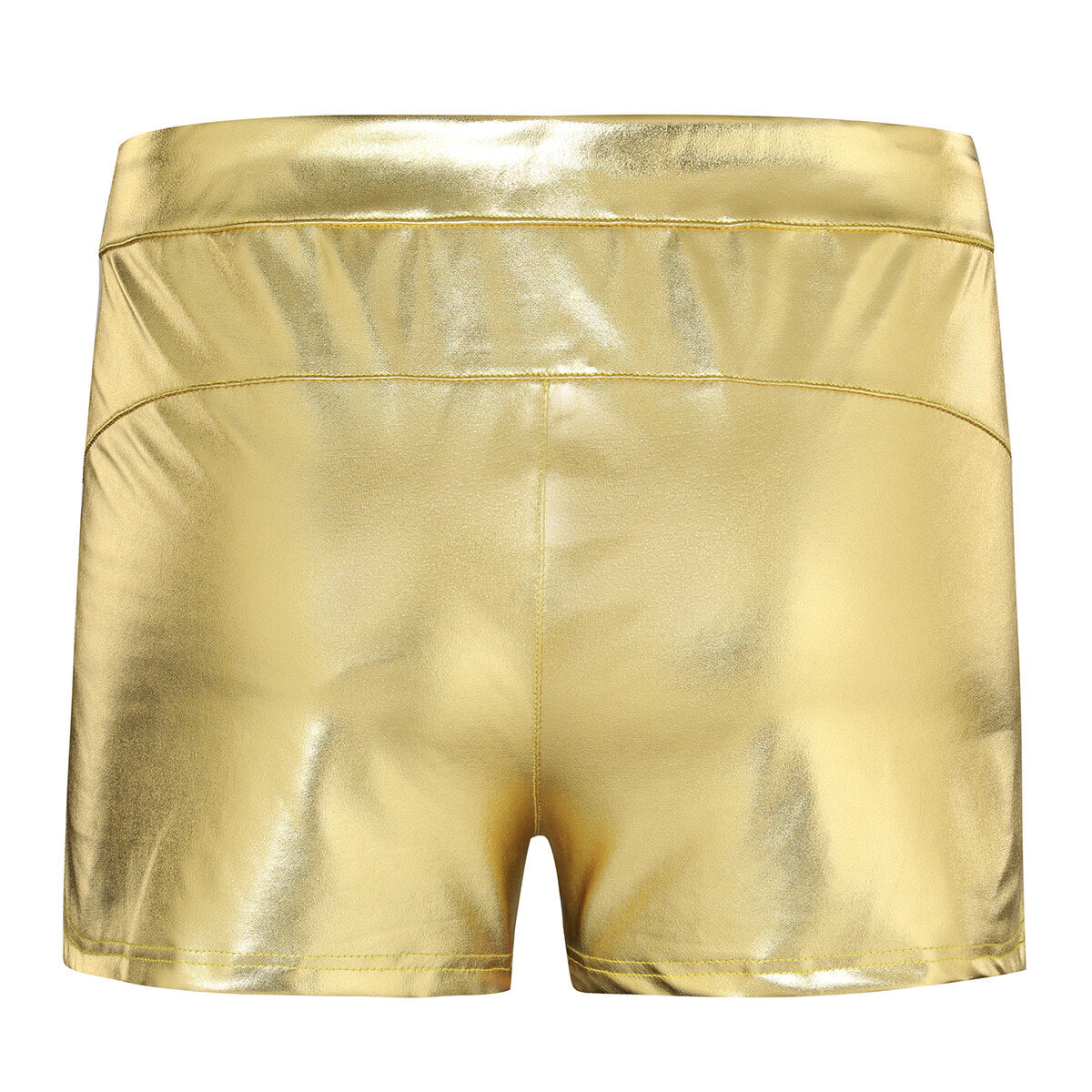 Youthup Mens Shiny Leather Shorts