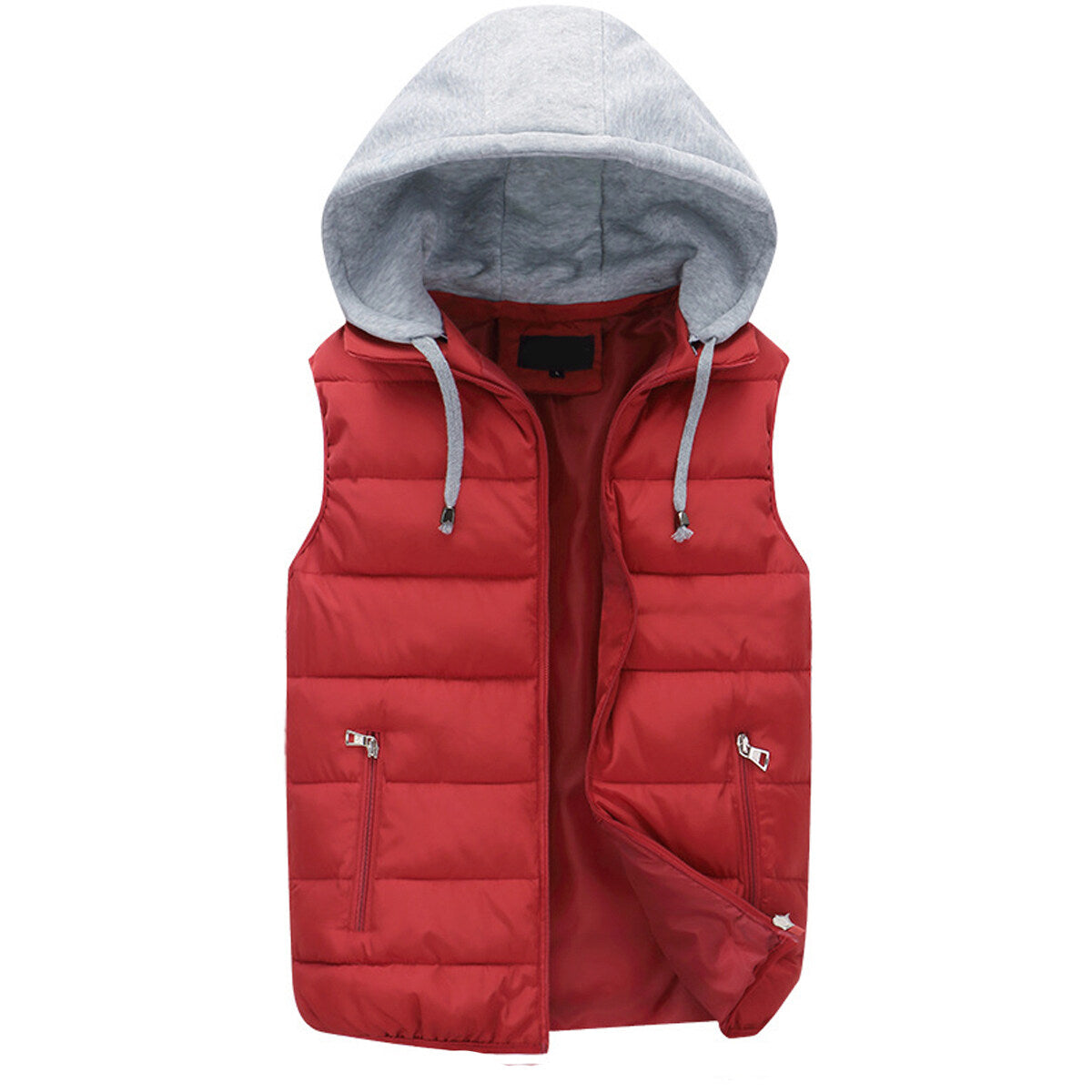 Youthup Mens Hooded Gilet Lightweight Sleeveless Jacket Outdoor Padded Puffer Vest