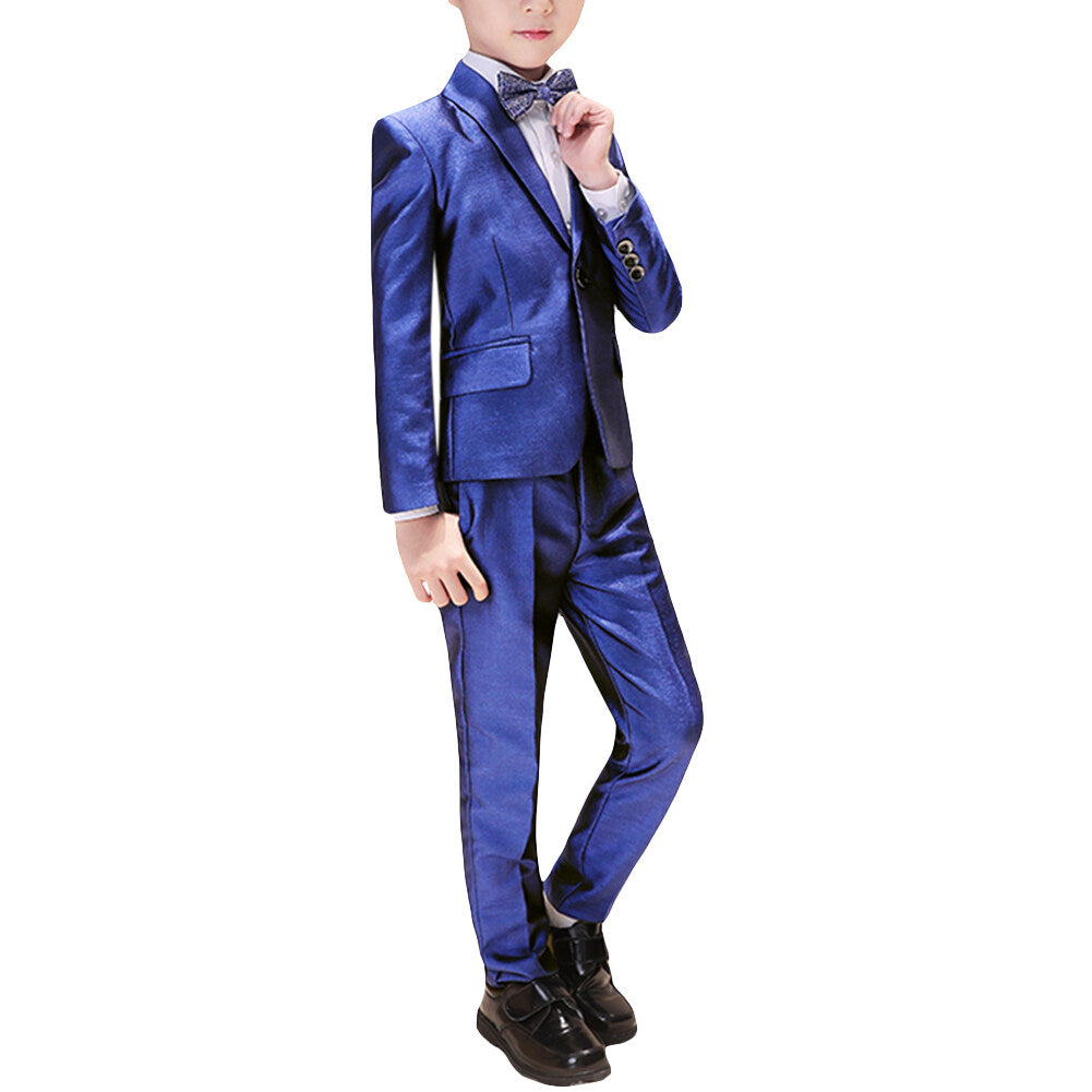 Youthup Boys 5Pce Shiny Party Wear Wedding Suit