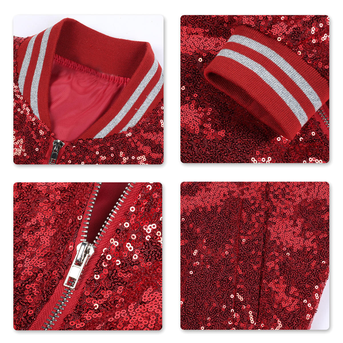 Youthup Mens Party Show Sparkle Sequins Jacket