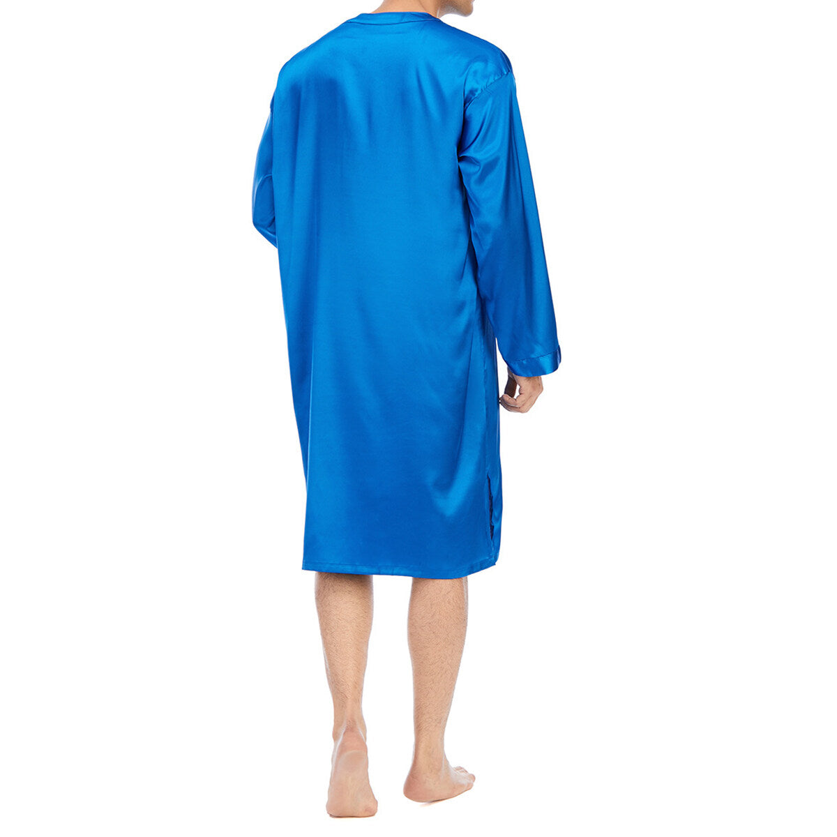 Youthup Mens Sleepwear Long Sleeves Pajamas Robe Nightdress