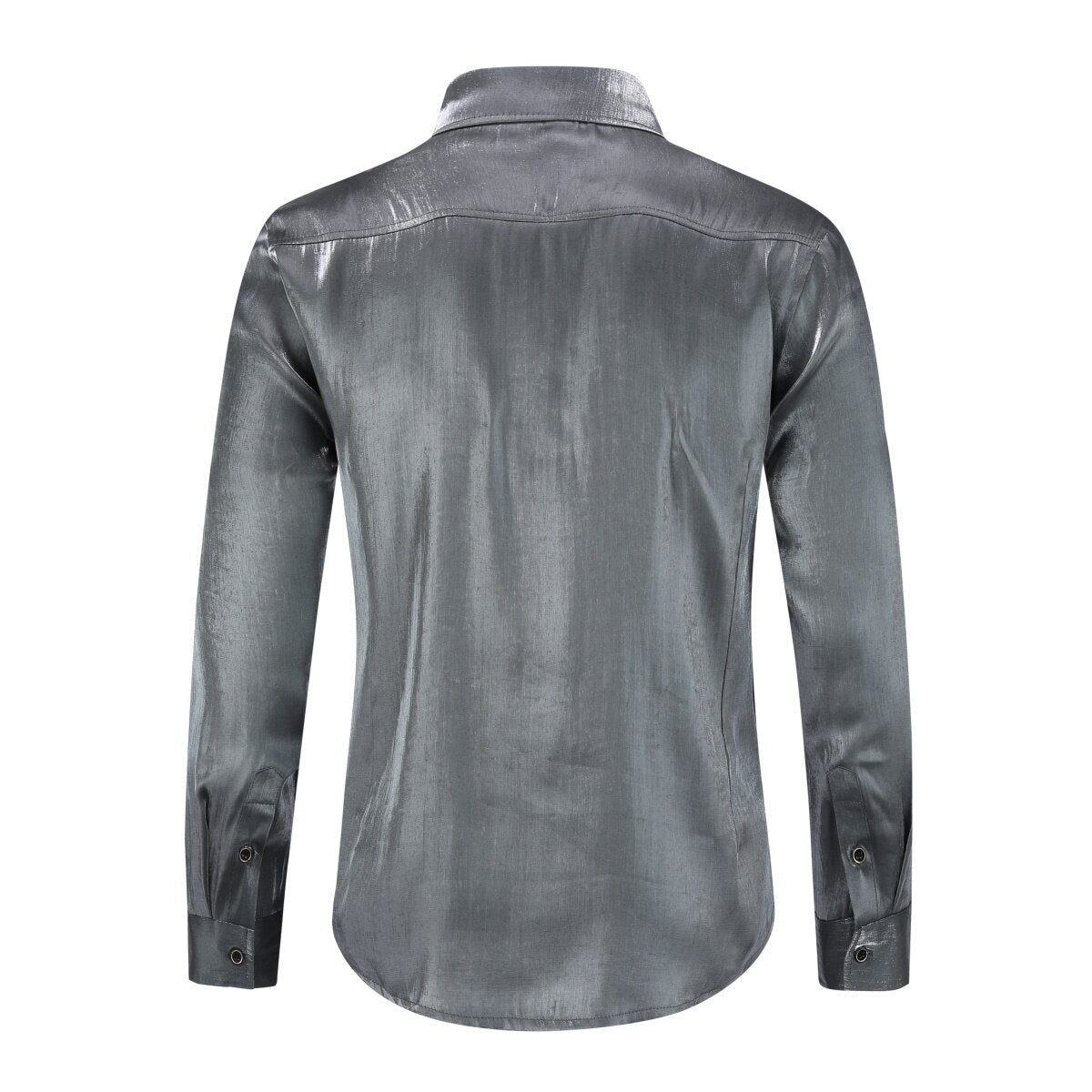 Youthup Mens Satin Shiny Lightweight Shirt