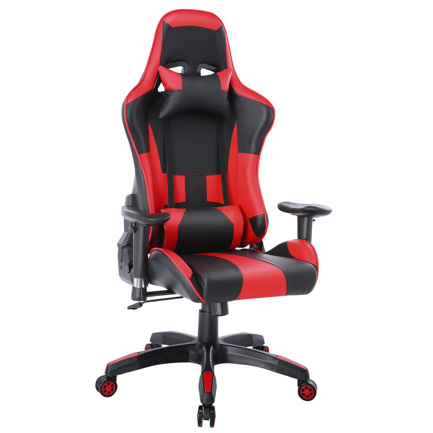 Cadeira Gamer HOMEMIYN (56x68x135 cm - Couro PU - vermelho)
