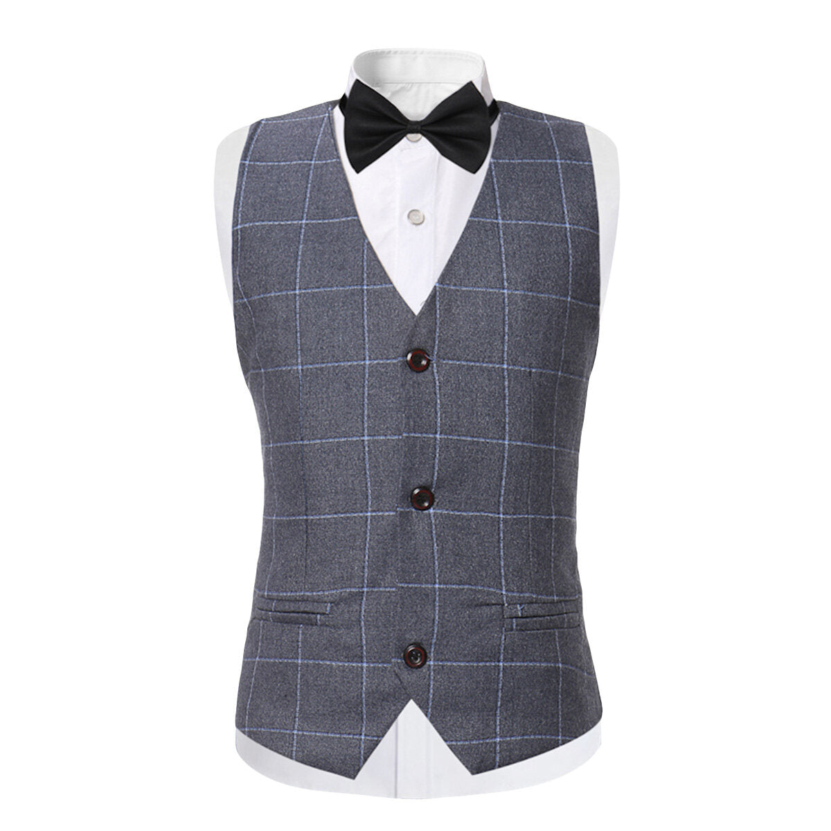 Youthup Boys 3 Piece Plaid Dress Wedding Party Suit Blazer and Vest and Pants