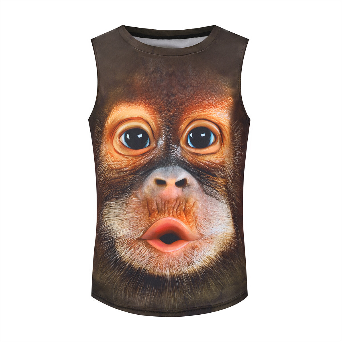 Youthup Mens Funny Big Face Baby Orangutan Tank Top